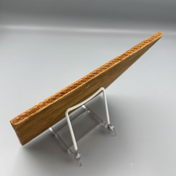 Vtg Pyrography Wood Art Painting Rain Rain Go Away Nursery Rhyme Wall Decor - Picture 11 of 12